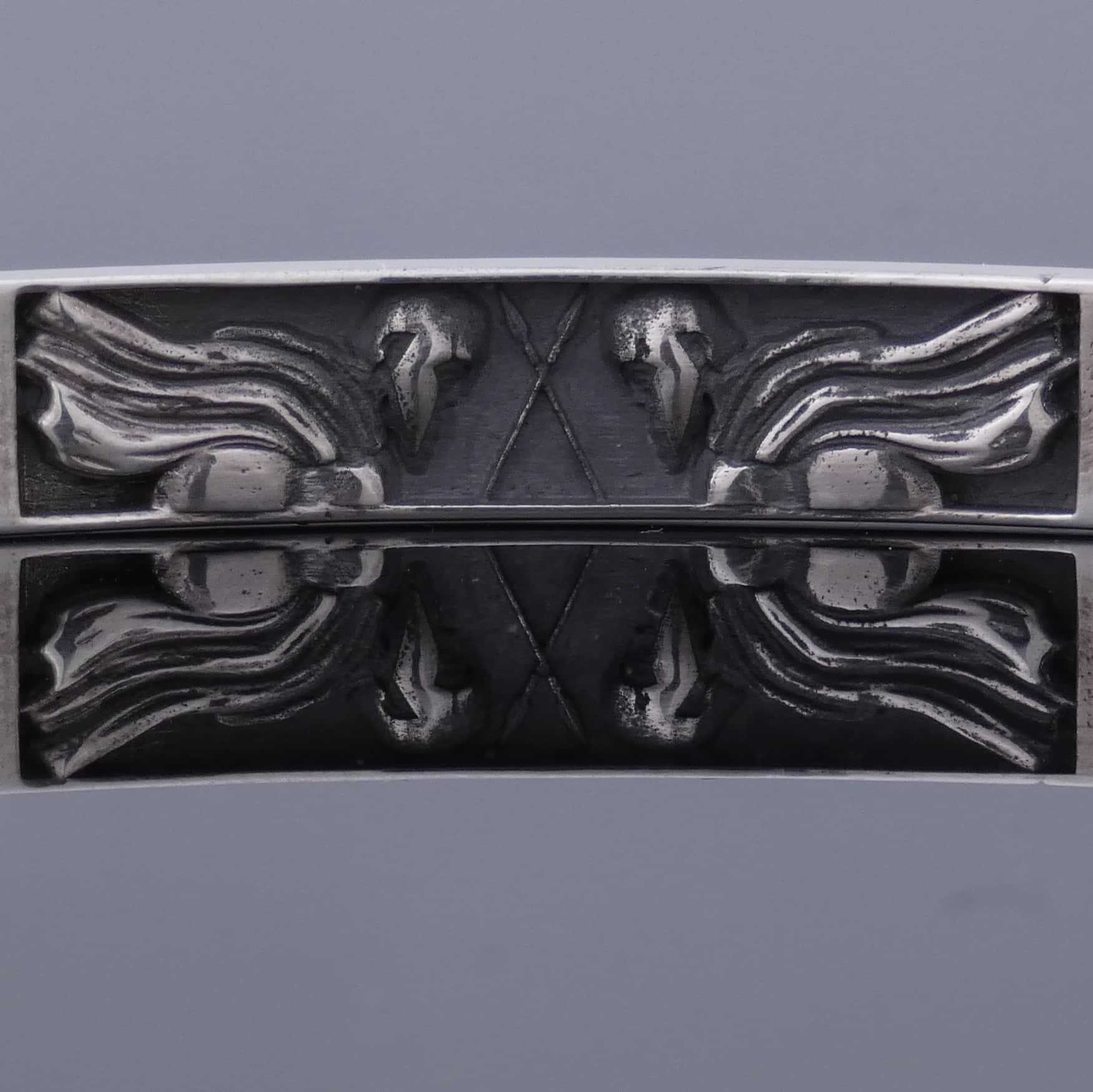 Voloria 925 zilveren bangle met Efeziërs soldaten